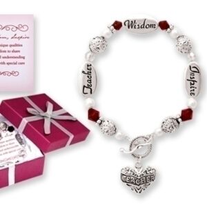 Teachers Gratitude Charm Bracelet